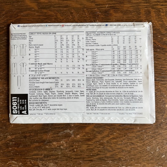 New Look Tweens (Juniors) Vintage Dress Pattern Sizes 8-16 - Picture 2 of 3